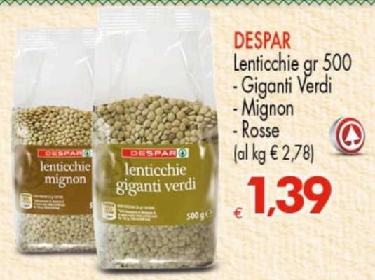 DESPAR Lenticchie gr 500