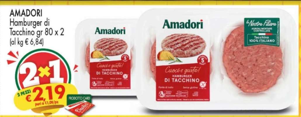 AMADORI Hamburger di Tacchino