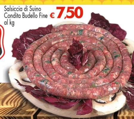 Salsiccia di Suino Condita Budello Fine