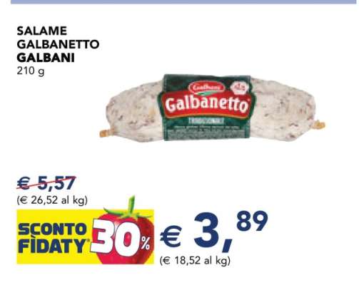 Salame Galbanetto Galbani