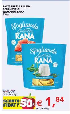 Pasta Fresca Ripiena Sfogliavelo Giovanni Rana