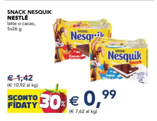 Snack Nesquik Nestlé