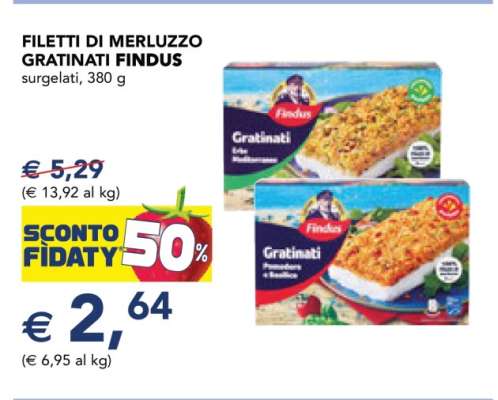 Filetti di Merluzzo Gratinati Findus