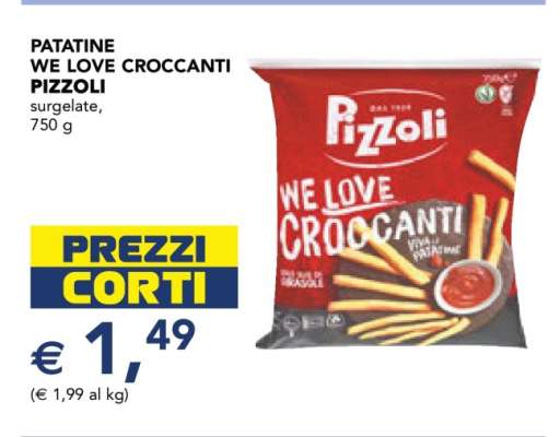 PATATINE WE LOVE CROCCANTI PIZZOLI