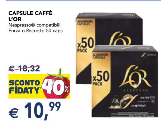 CAPSULE CAFFÈ L'OR