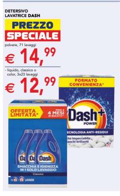 DETERSIVO LAVATRICE DASH