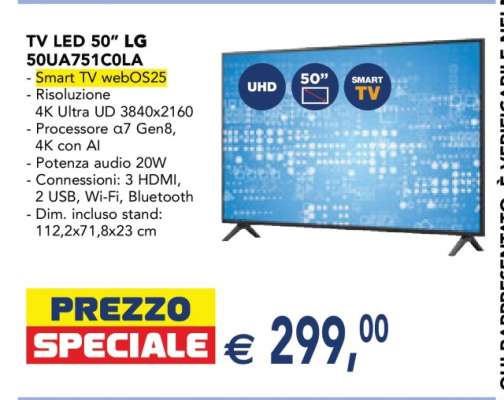 TV LED 50” LG 50UA751COLA