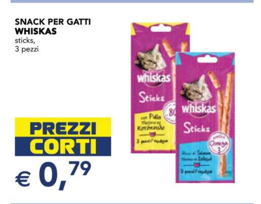 SNACK PER GATTI WHISKAS
