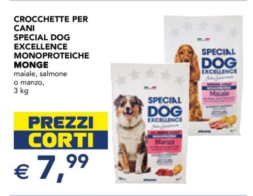 CROCCHETTE PER CANI SPECIAL DOG EXCELLENCE MONOPROTEICHE MONGE