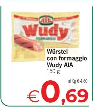 Würstel con formaggio Wudy AIA