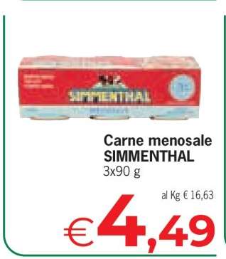 Carne menosale SIMMENTHAL