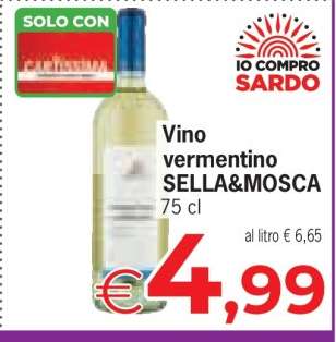 Vino vermentino SELLA&MOSCA