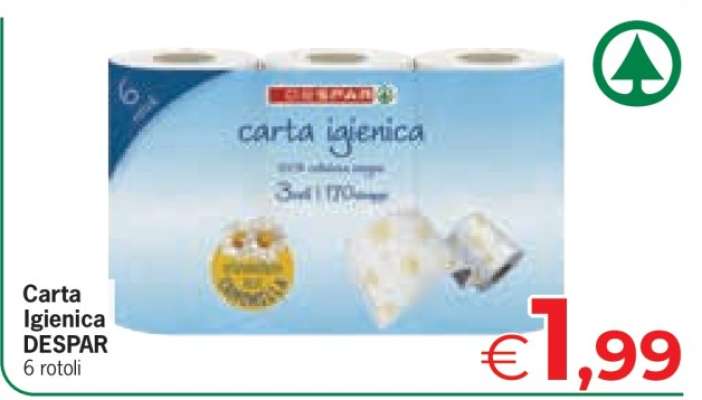 Carta igienica Despar