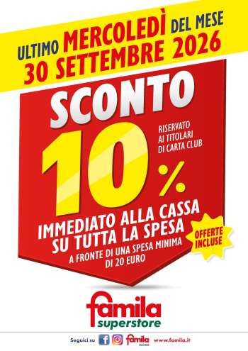Volantino Famila - 30/9/2026 - 30/9/2026.