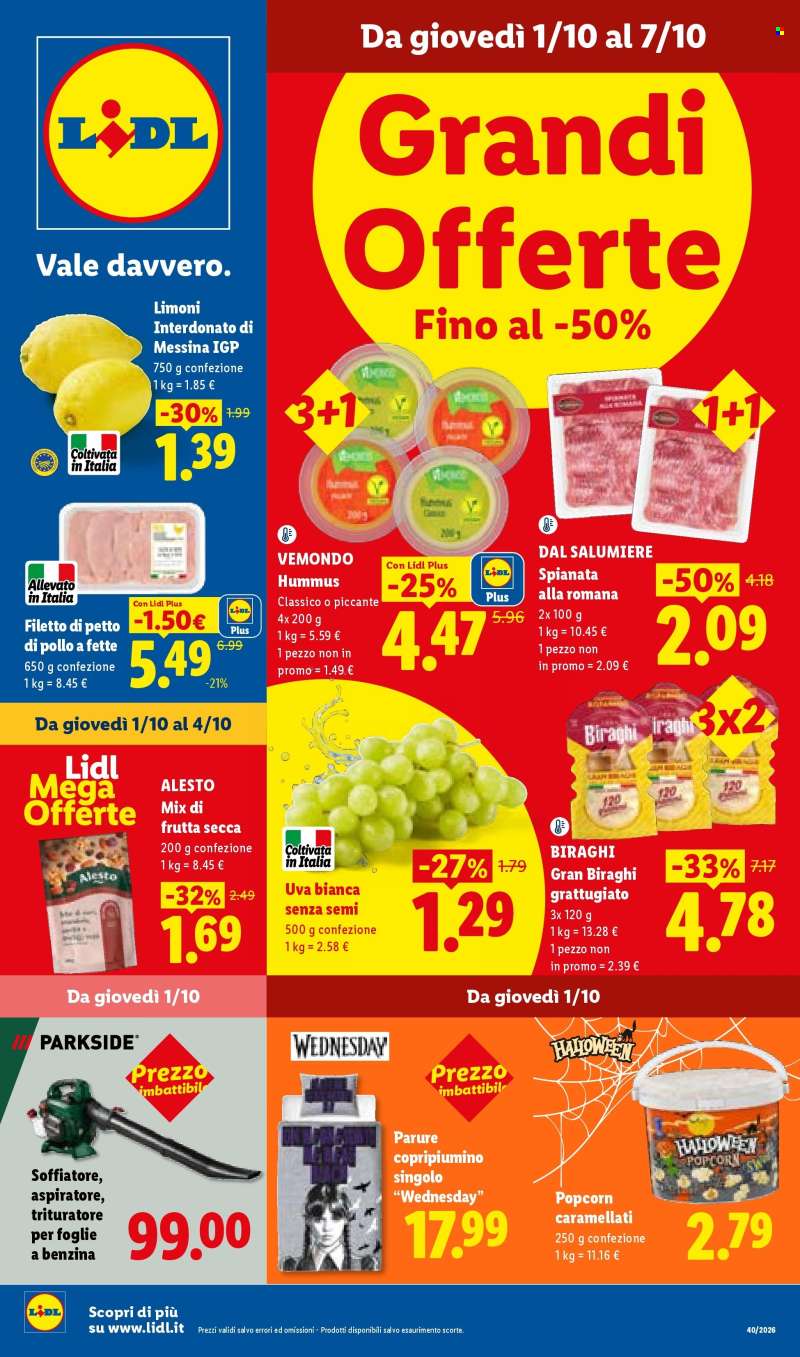 Volantino Lidl - 1/10/2026 - 7/10/2026.