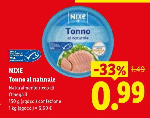Nixe Tonno al naturale