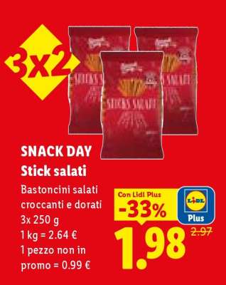 SNACK DAY Stick salati