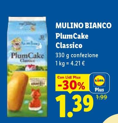 Mulino Bianco PlumCake Classico