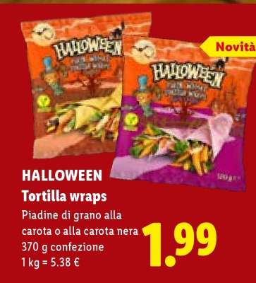 HALLOWEEN Tortilla wraps