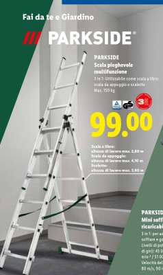 PARKSIDE Scala pieghevole multifunzione