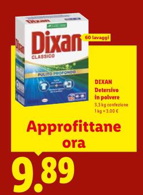 DIXAN DETERSIVO IN POLVERE