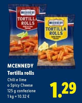 MCENNEDY Tortilla rolls