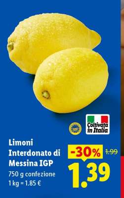Limoni Interdonato di Messina IGP