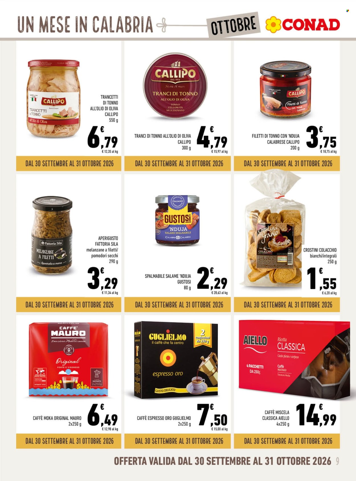 Volantino Conad - 30/9/2026 - 31/10/2026. Pagina 9