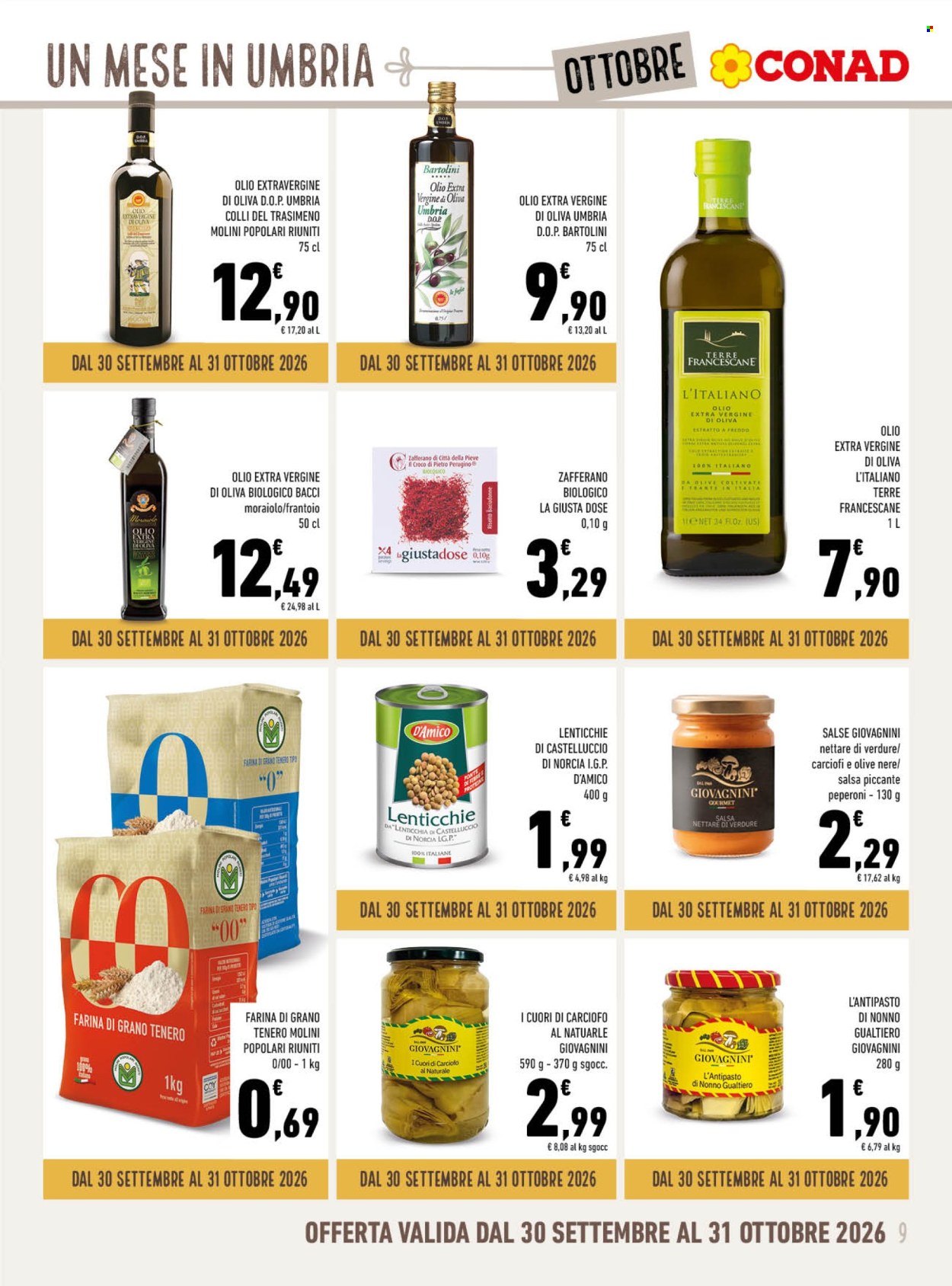Volantino Conad - 30/9/2026 - 31/10/2026. Pagina 9