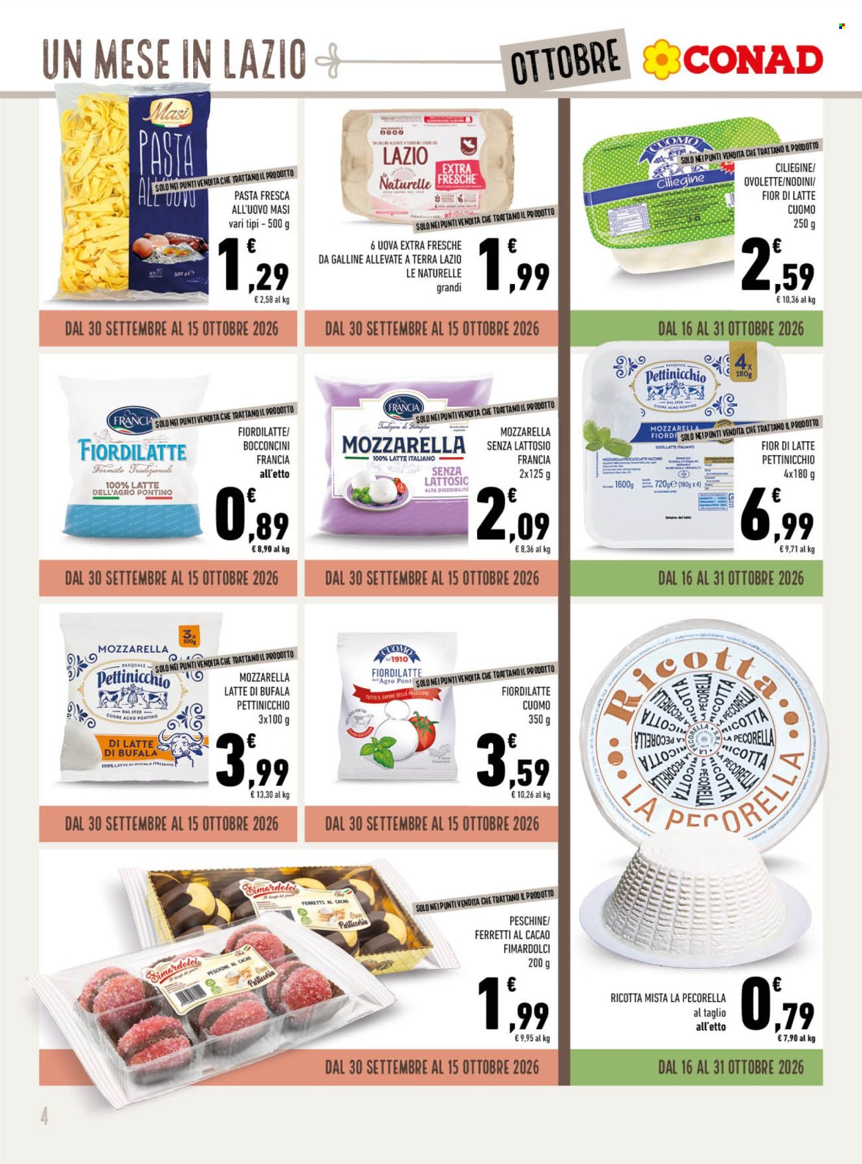 Volantino Conad - 30/9/2026 - 31/10/2026. Pagina 4