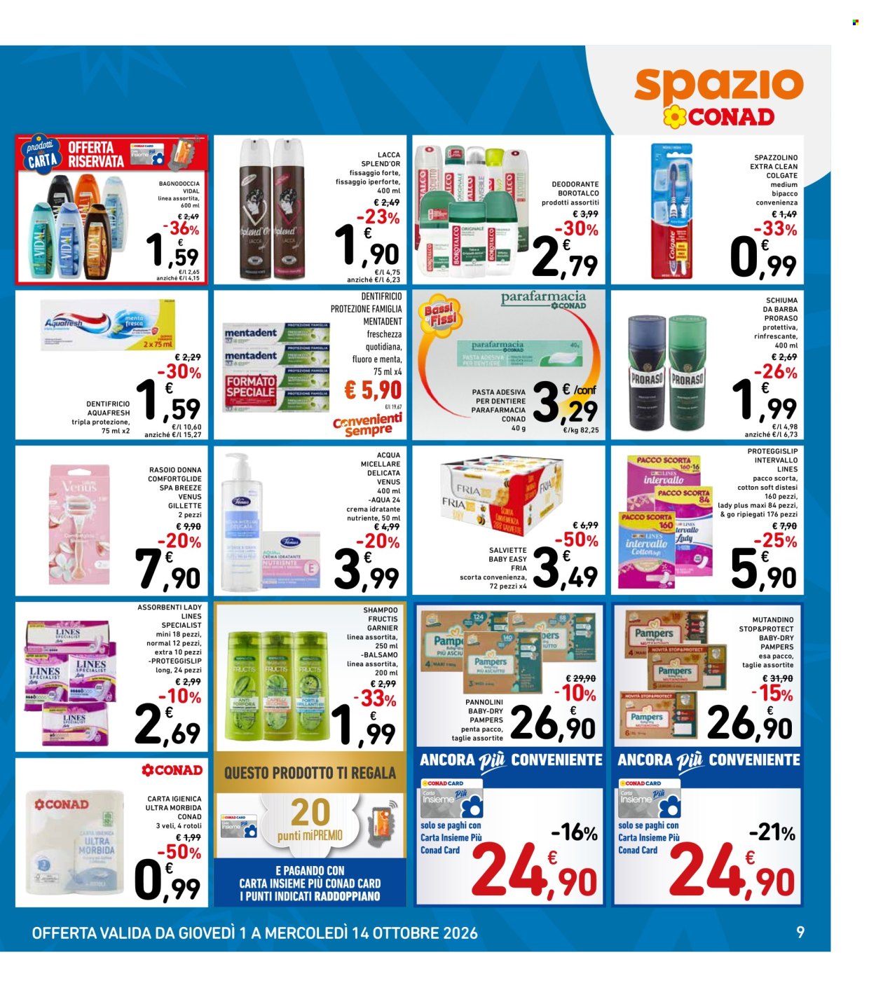 Volantino Spazio Conad - 1/10/2026 - 14/10/2026. Pagina 9