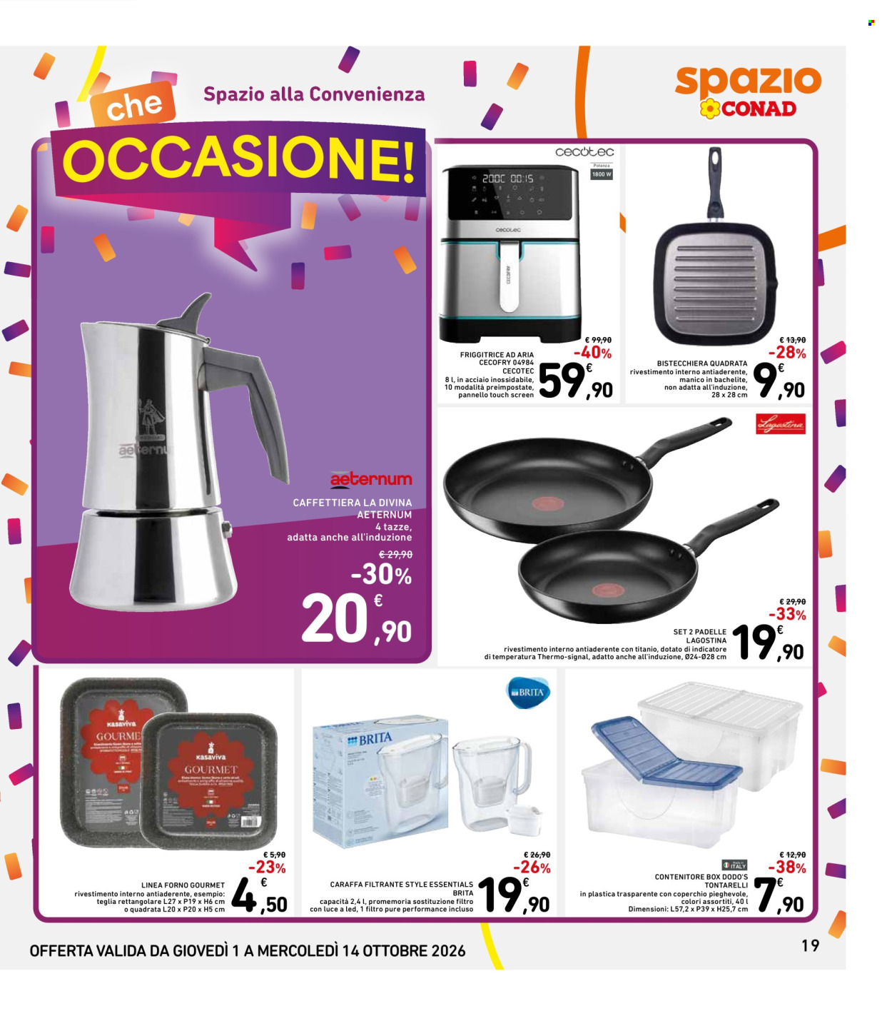 Leták Spazio Conad - 1.10.2026 - 14.10.2026. Strana 19
