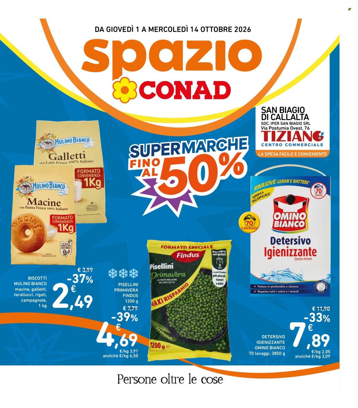 Leták Spazio Conad - 1.10.2026 - 14.10.2026. Strana 1