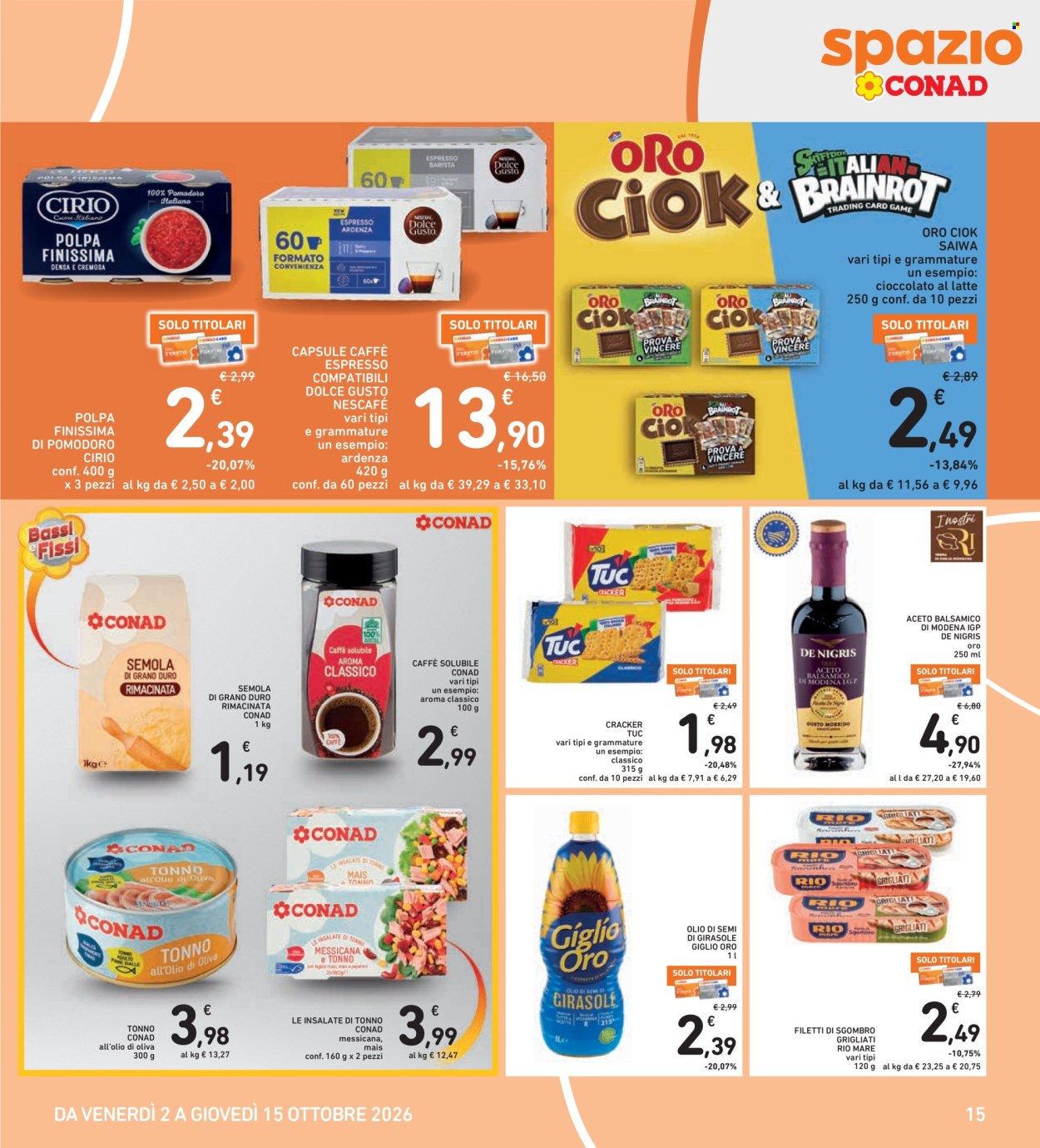 Leták Spazio Conad - 2.10.2026 - 15.10.2026. Strana 15