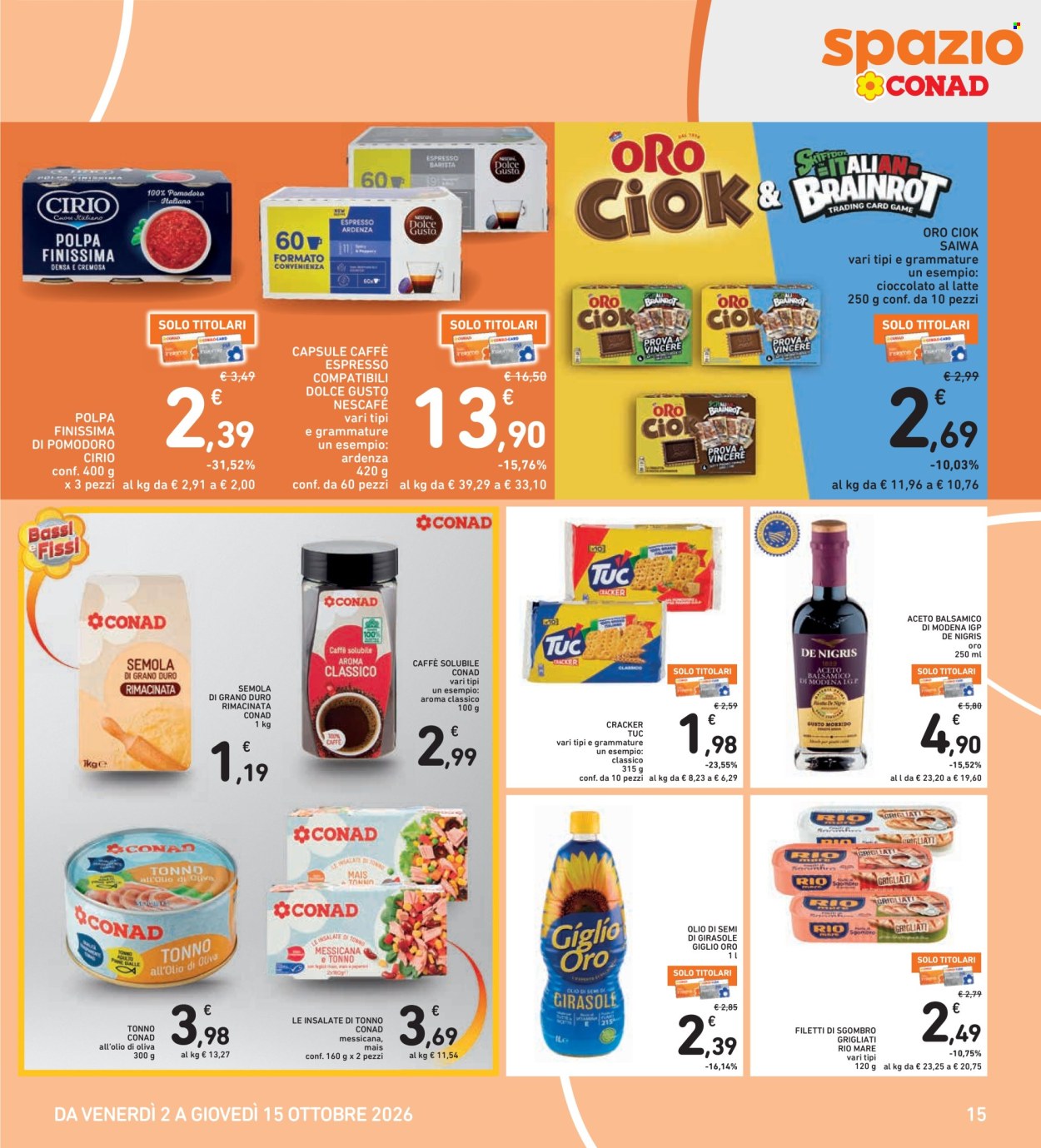 Volantino Spazio Conad - 2/10/2026 - 15/10/2026. Pagina 15