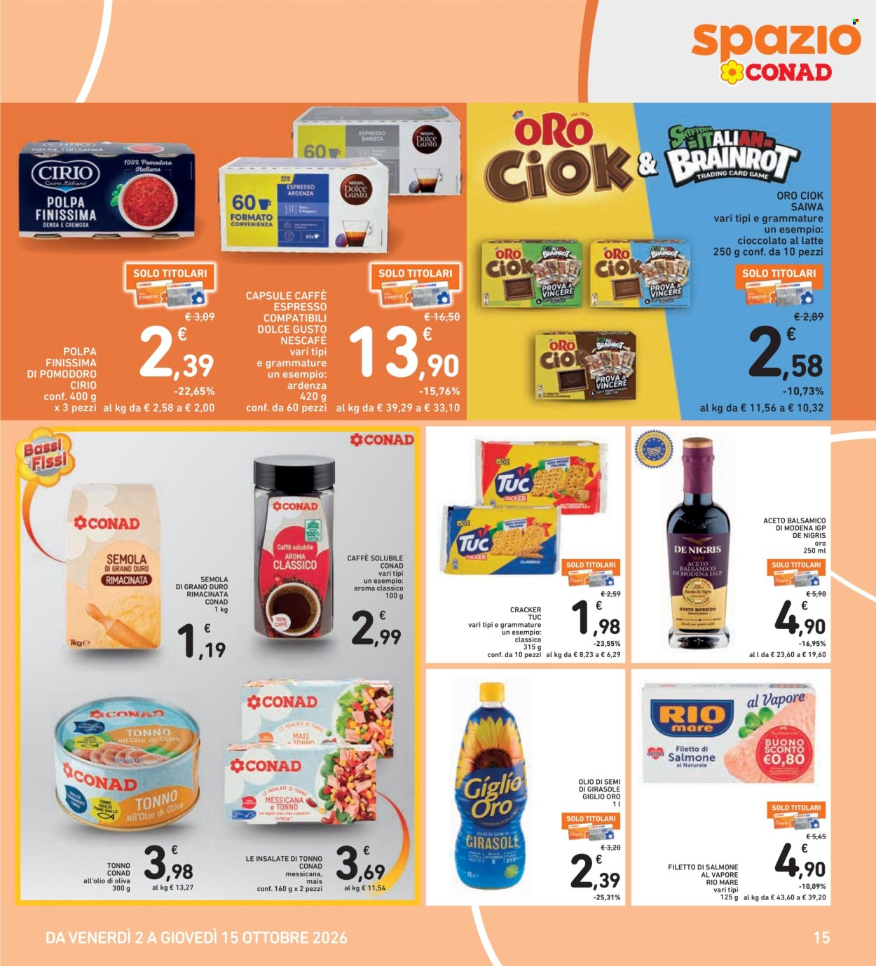 Leták Spazio Conad - 2.10.2026 - 15.10.2026. Strana 15