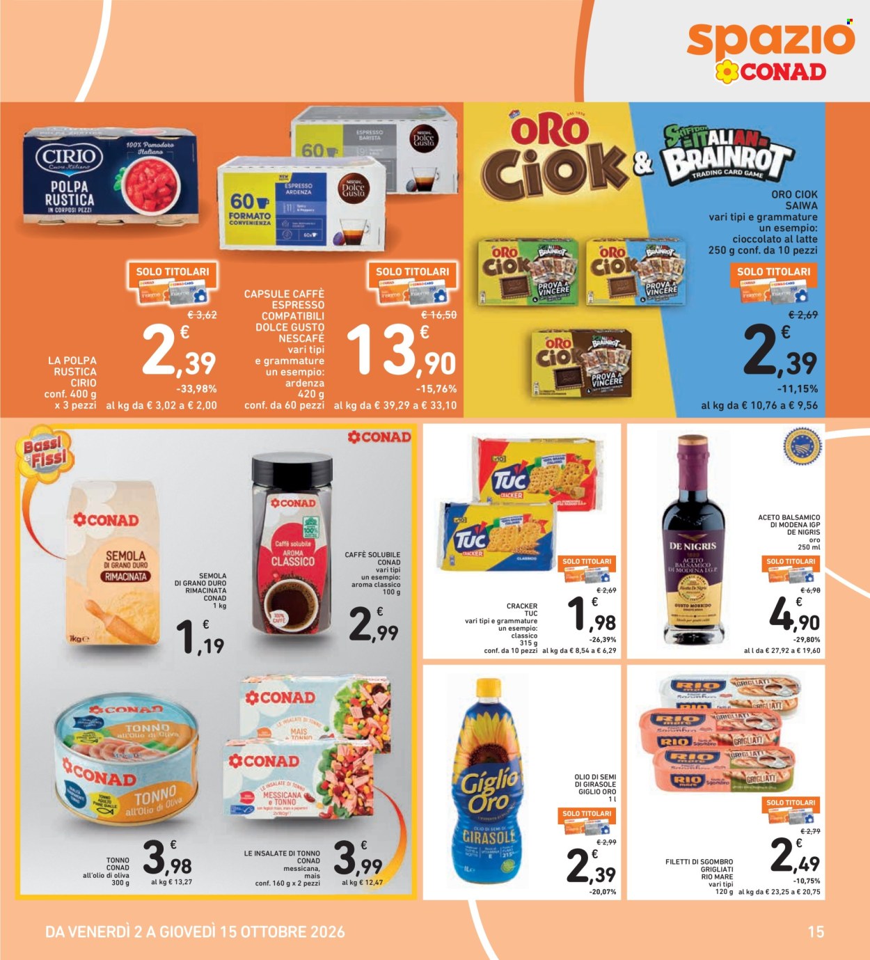 Volantino Spazio Conad - 2/10/2026 - 15/10/2026. Pagina 15