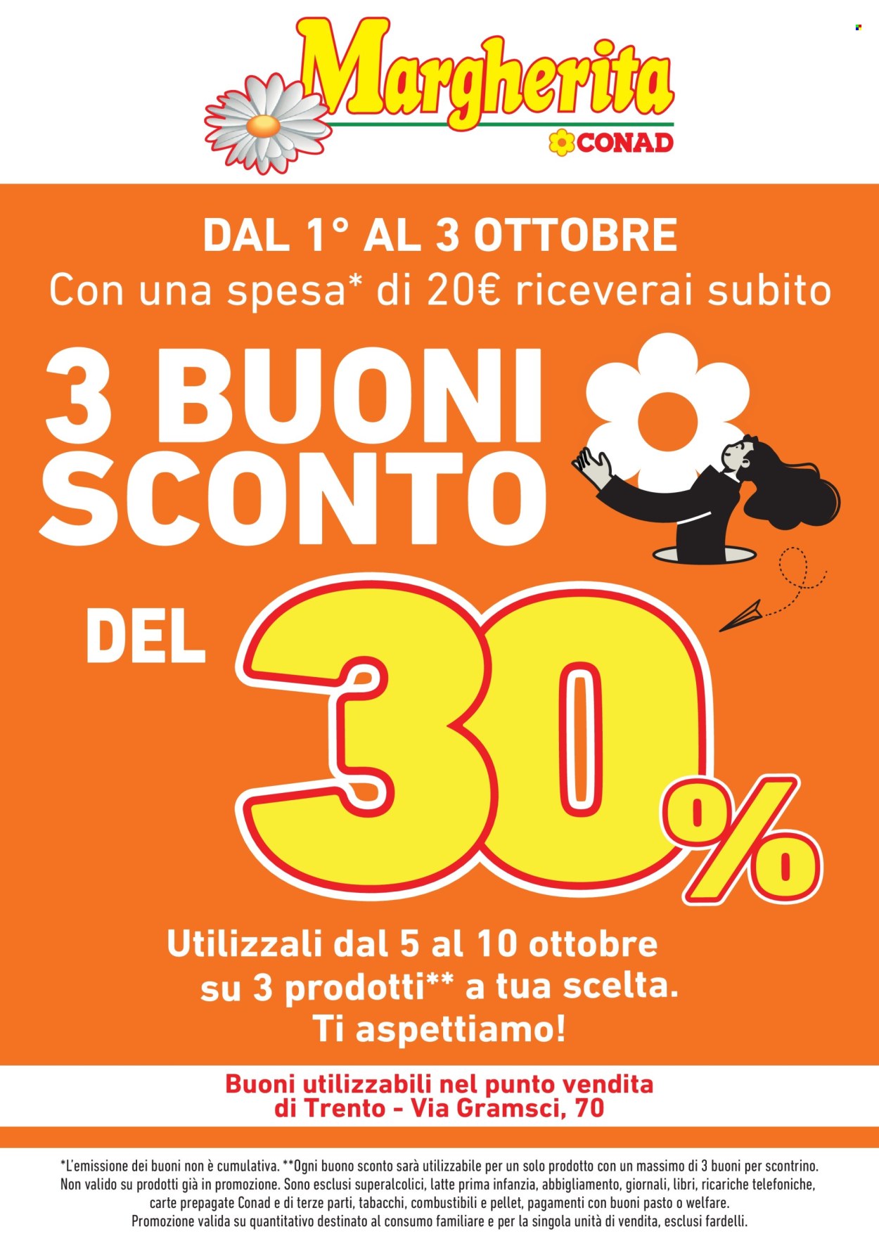 Volantino Margherita Conad - 1/10/2026 - 3/10/2026. Pagina 1