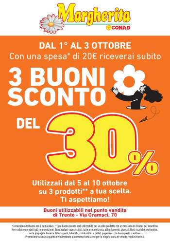 Volantino Margherita Conad - 1/10/2026 - 3/10/2026.