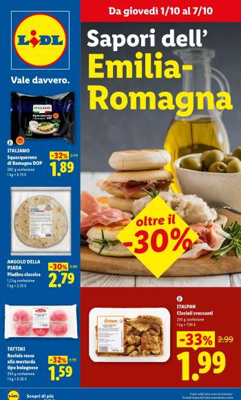 Volantino Lidl - 1/10/2026 - 7/10/2026.
