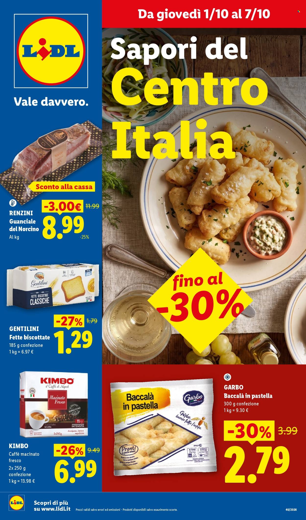 Volantino Lidl - 1/10/2026 - 7/10/2026. Pagina 1