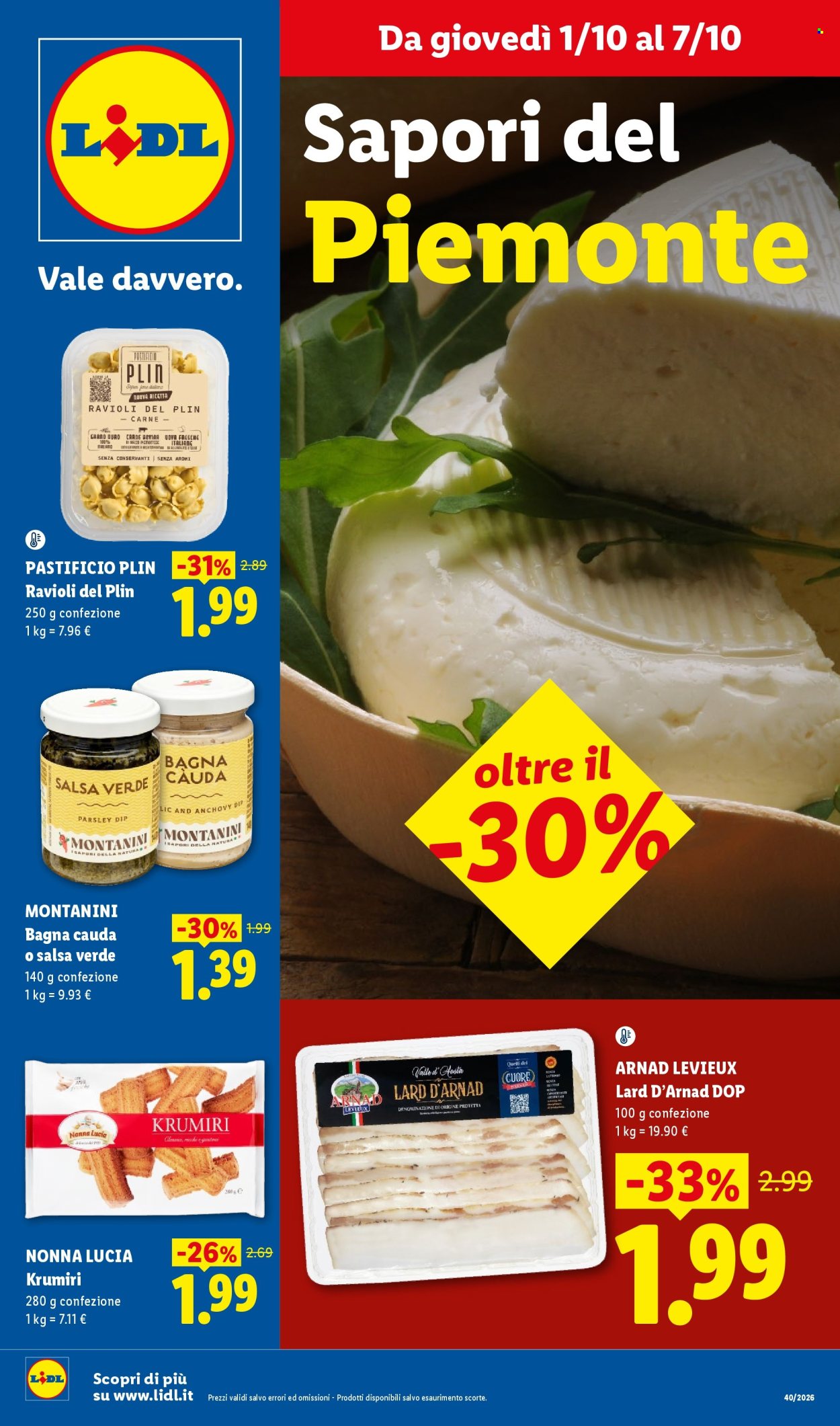 Volantino Lidl - 1/10/2026 - 7/10/2026. Pagina 1