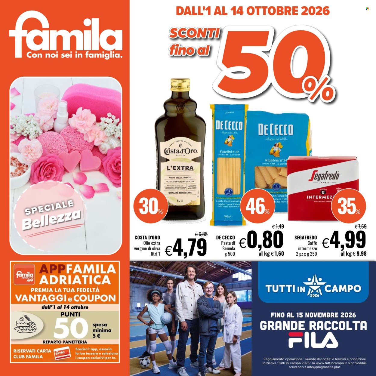 Volantino Famila - 1/10/2026 - 14/10/2026. Pagina 1