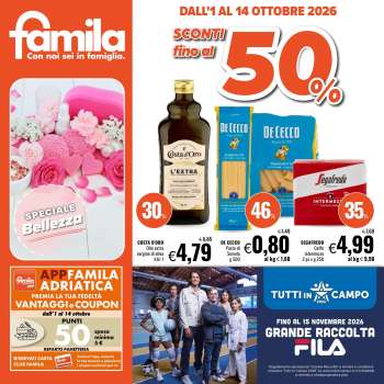 Volantino Famila - 1/10/2026 - 14/10/2026.