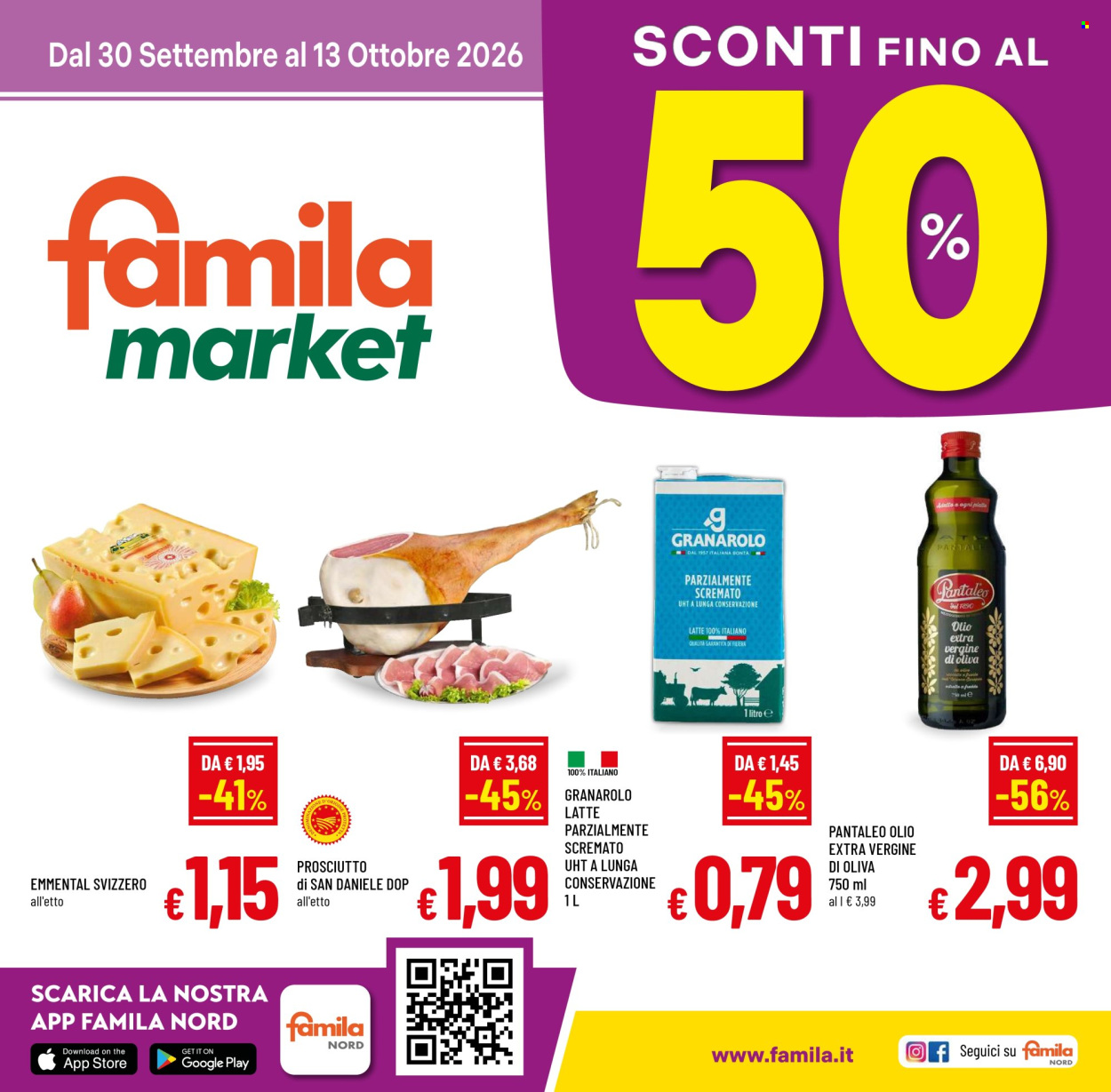 Volantino Famila - 30/9/2026 - 13/10/2026. Pagina 1