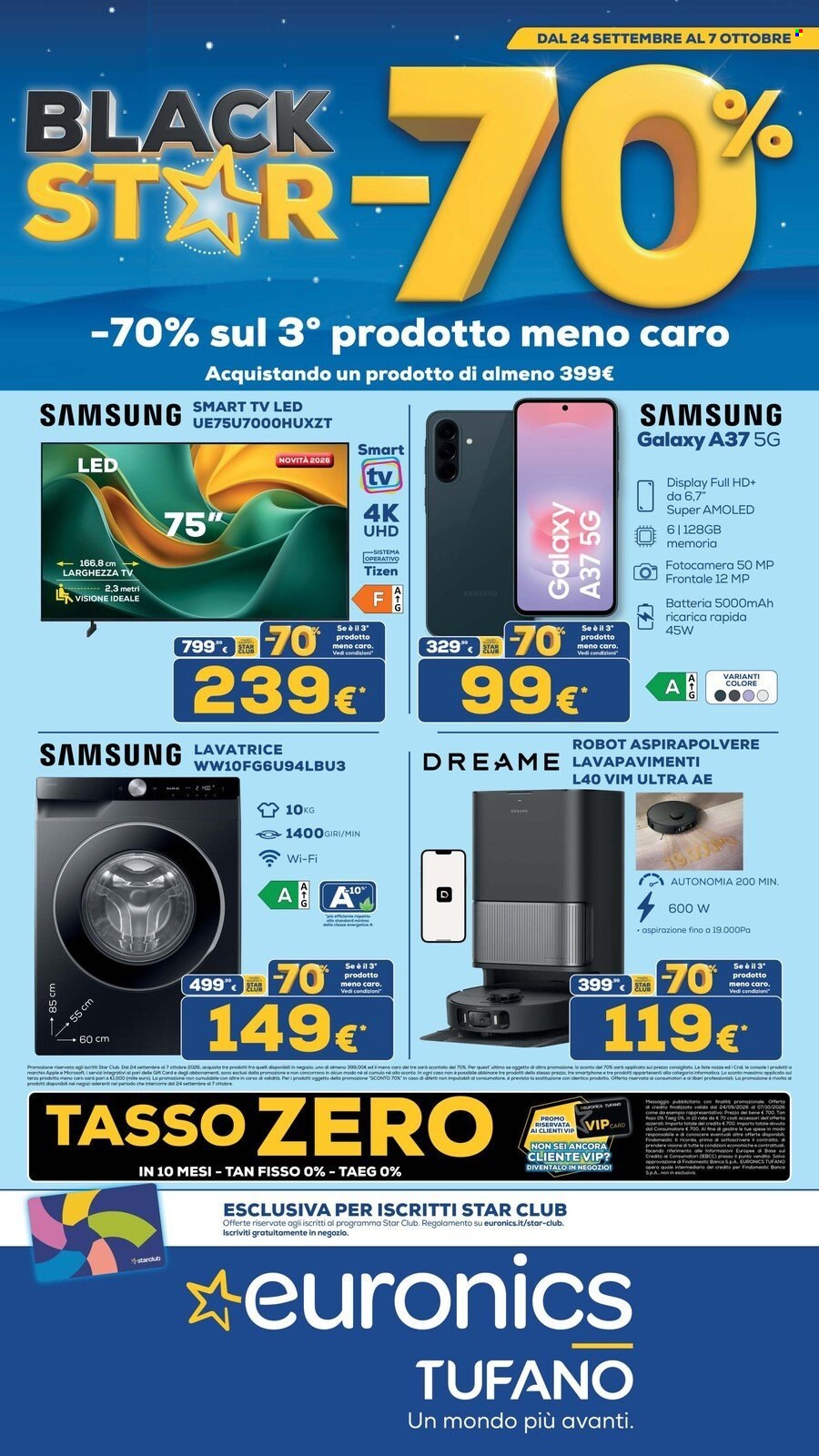 Volantino Euronics - 24/9/2026 - 7/10/2026. Pagina 1