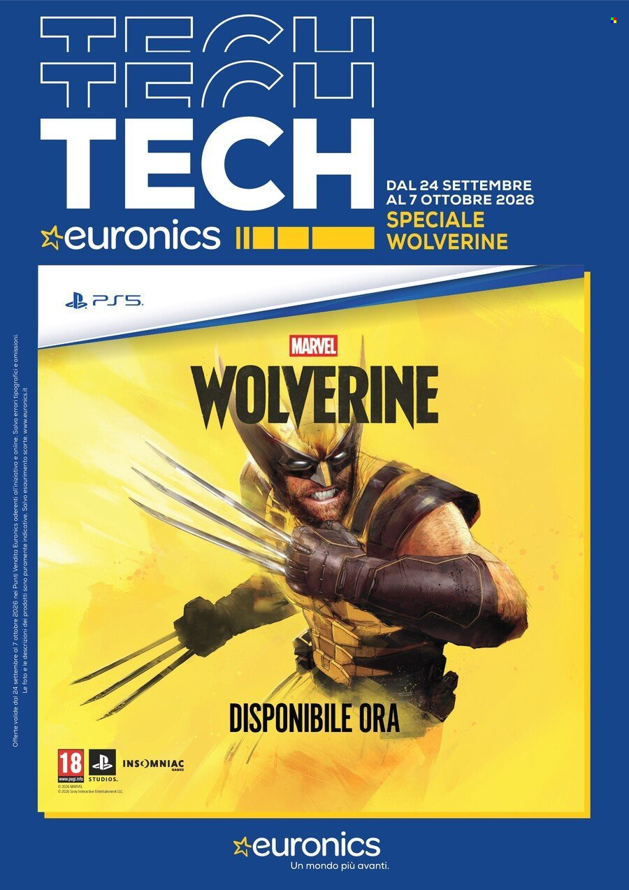 Volantino Euronics - 24/9/2026 - 7/10/2026. Pagina 1