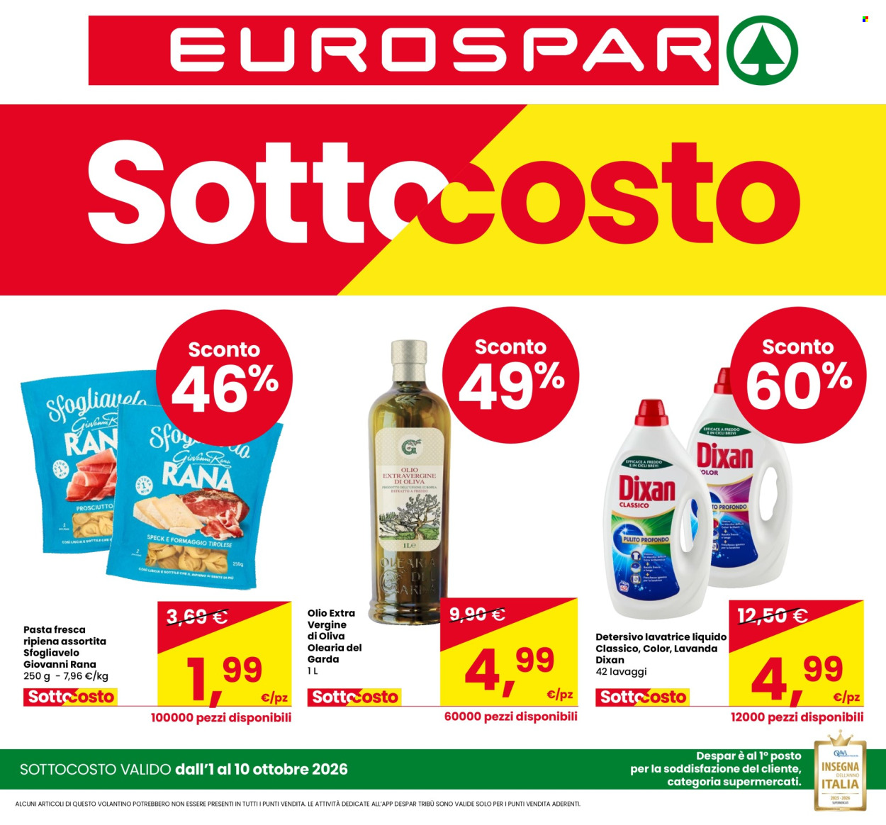 Volantino Eurospar - 1/10/2026 - 14/10/2026. Pagina 1