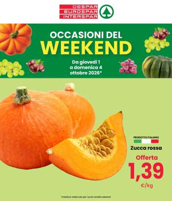 Volantino Eurospar - 1/10/2026 - 4/10/2026.