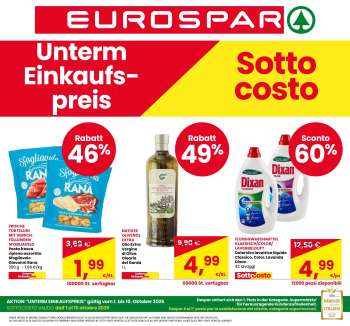 Volantino Eurospar - 1/10/2026 - 14/10/2026.